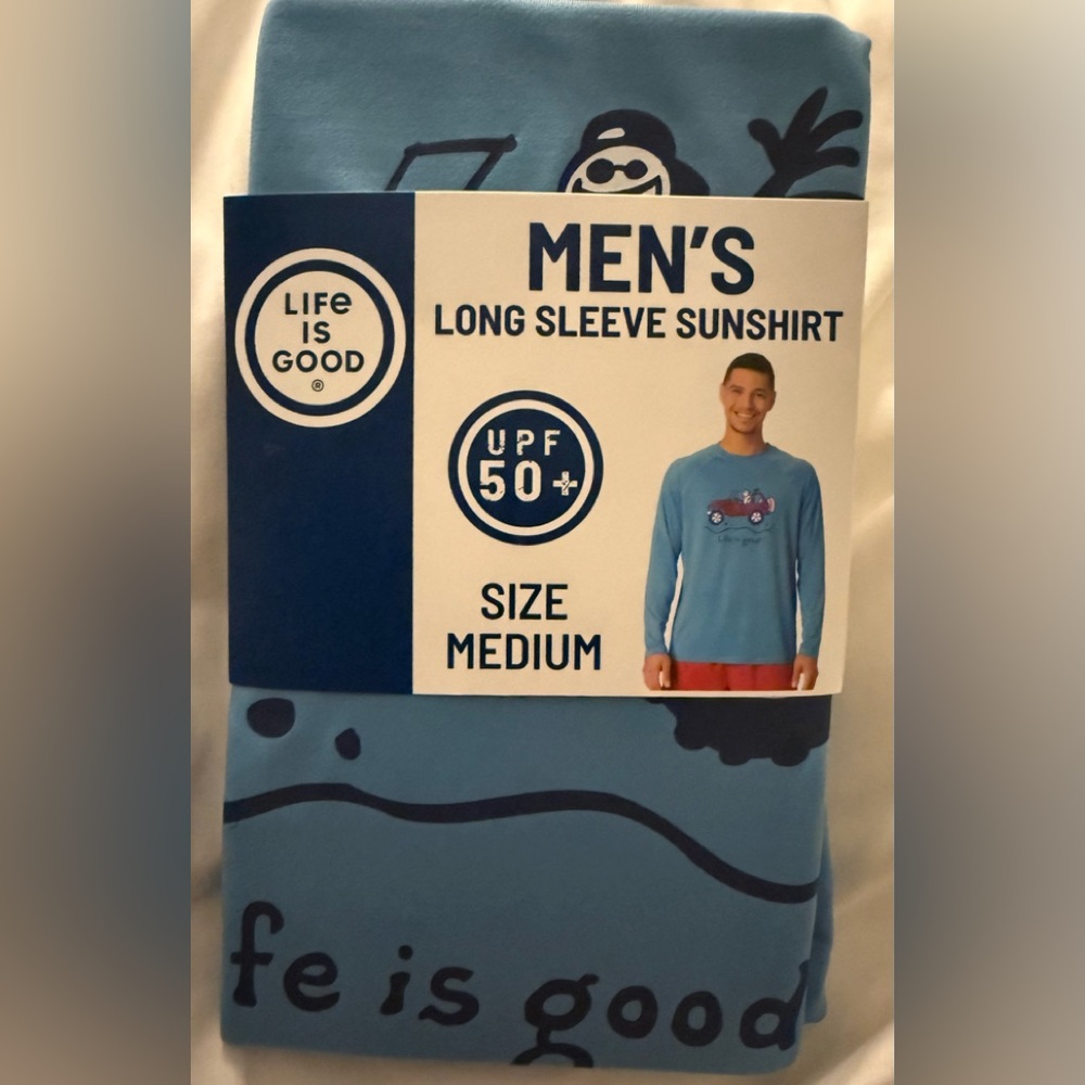 Life Is Good Sun Shirt UPF 50+ Long Sleeve NWT - Medium